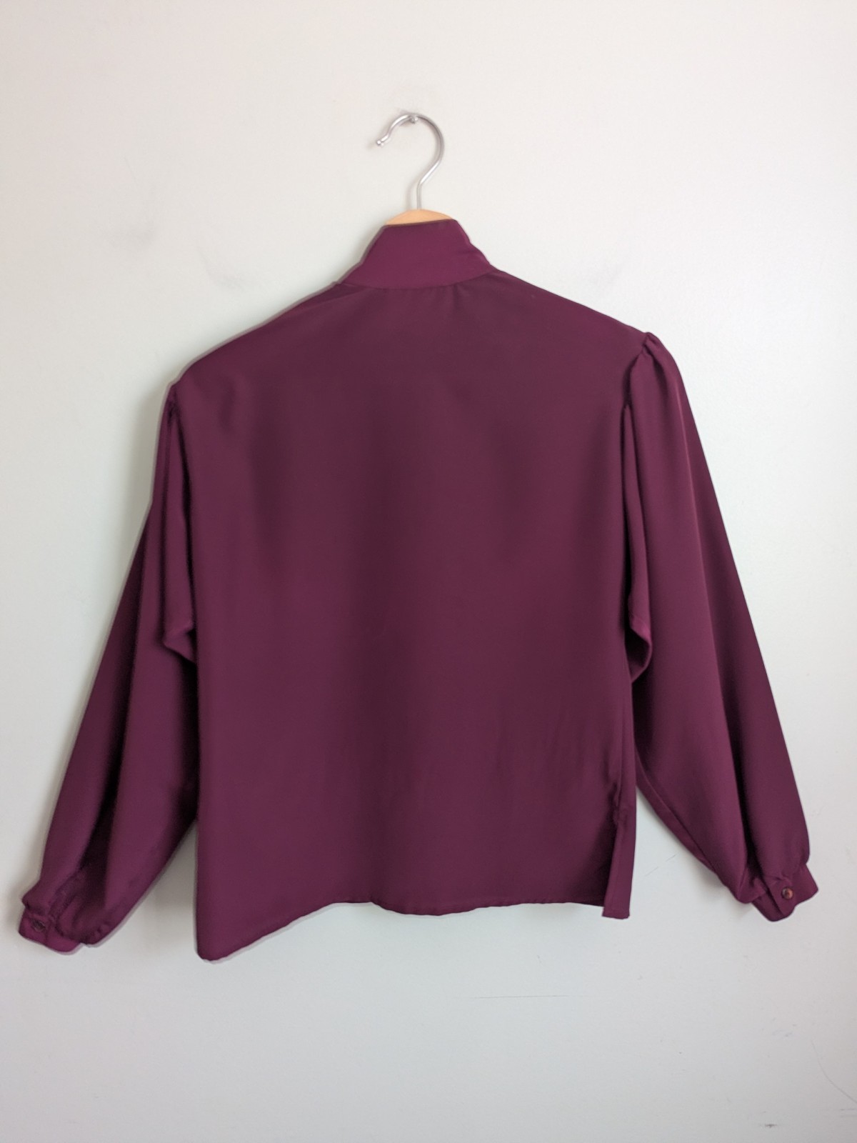 Vintage 80s Does 40s Glam Blouse Lot 2 Silky Retro New Wave Secretary Coquette