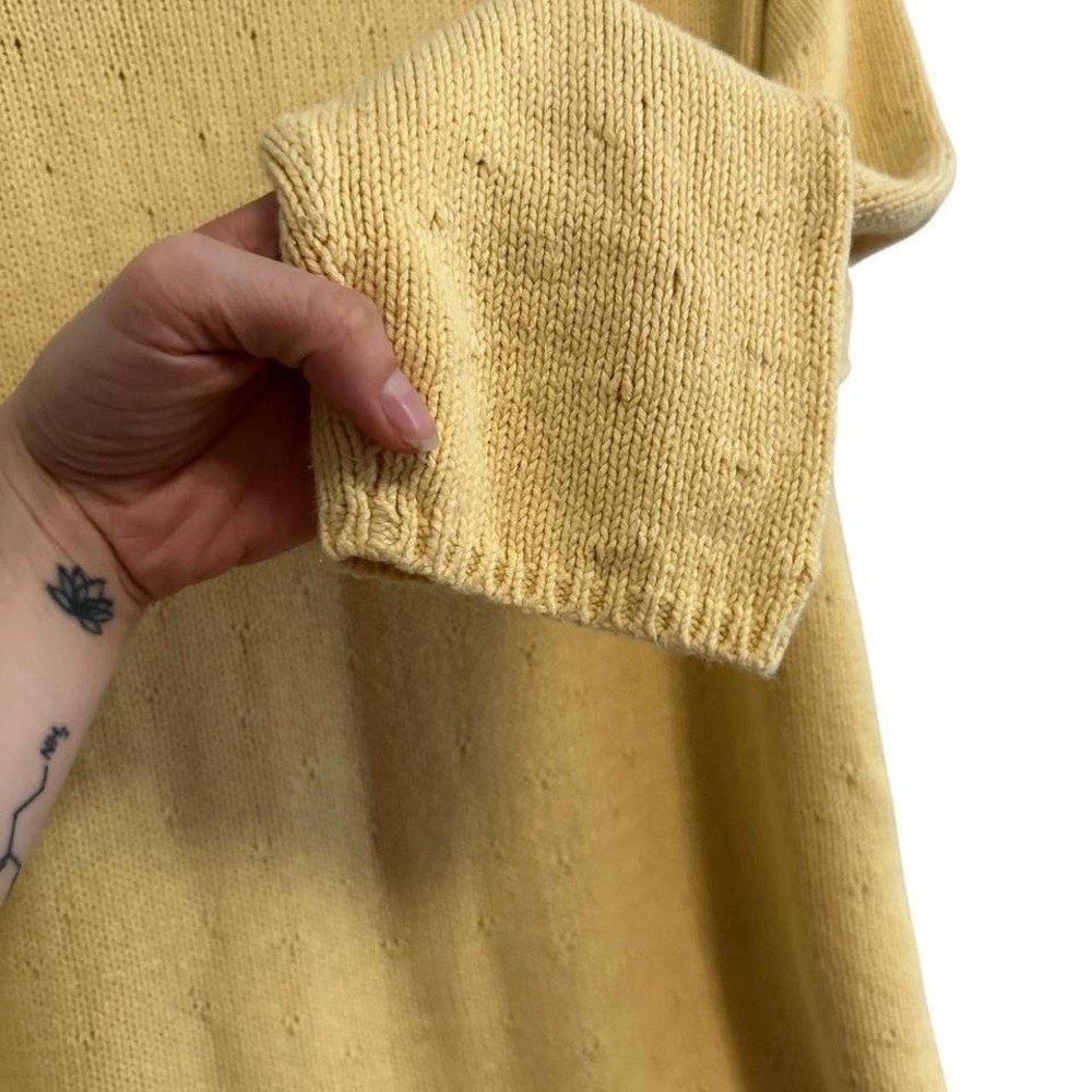 Vintage Liz Claiborne yellow cardigan