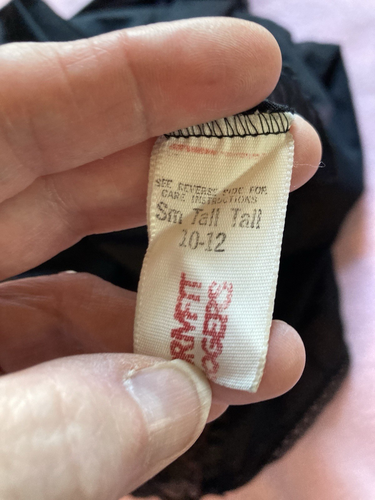 Vintage Formfit Rogers 1/2 Slip Black 6”Lace Satin Ribbon 28/32” waist