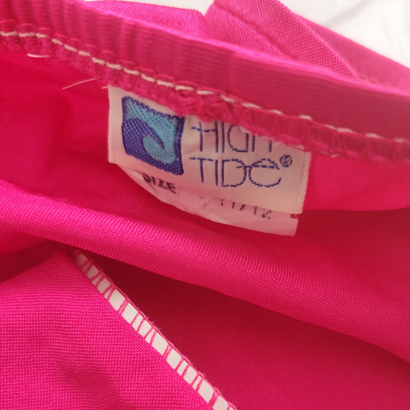 Authentic Vintage 80s High Tide Pink Bikini Jrs 11/12 Modern S