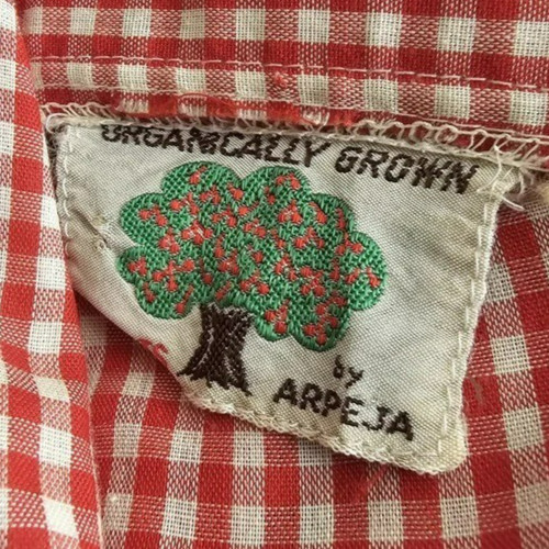 Vintage 1970 Organically Grown by Arpeja Plaid Shirt Size M
