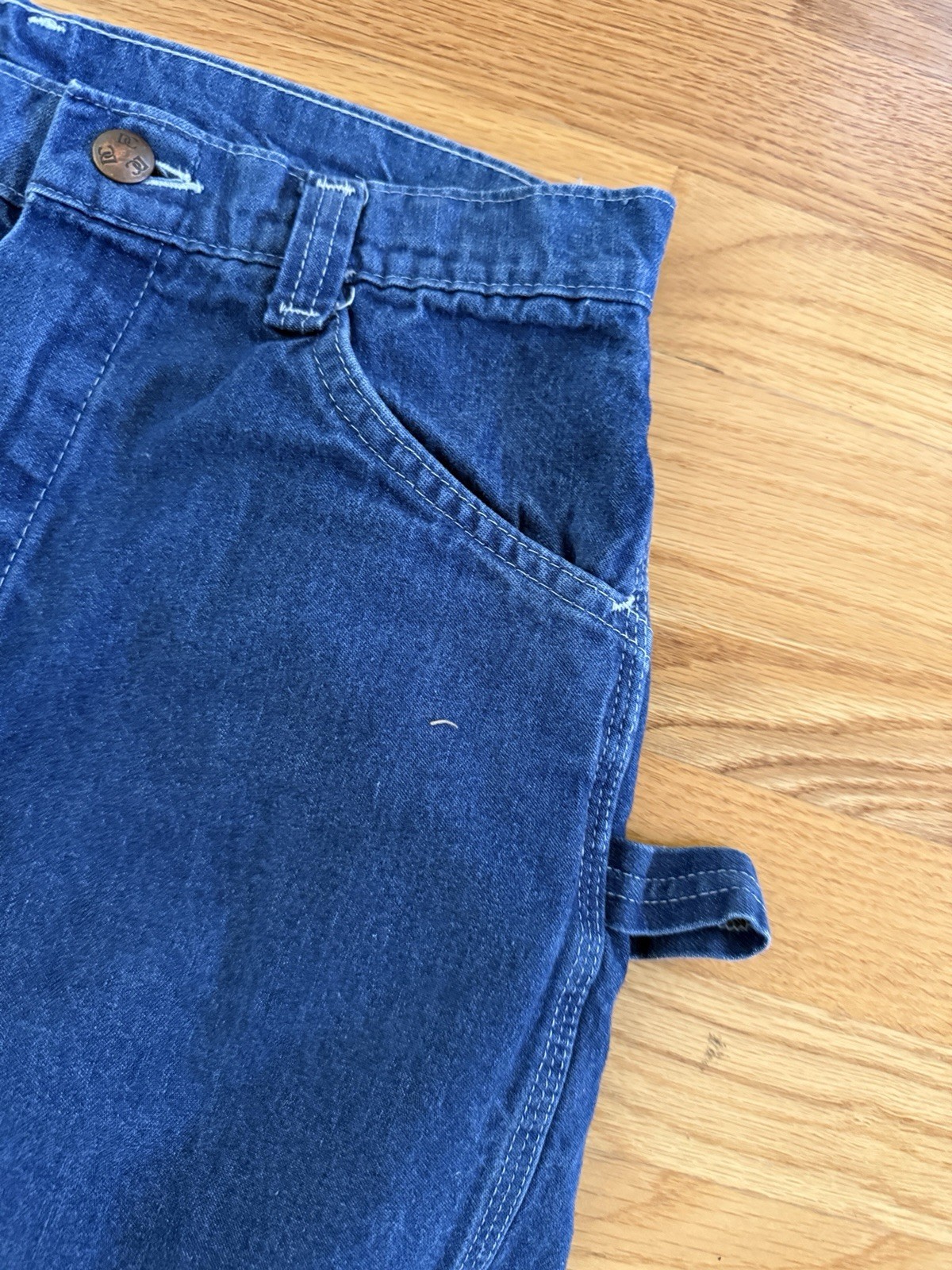 Vintage 70s/80s DEE CEE High Waisted Carpenter Flare Jeans USA Indigo Blue 26”