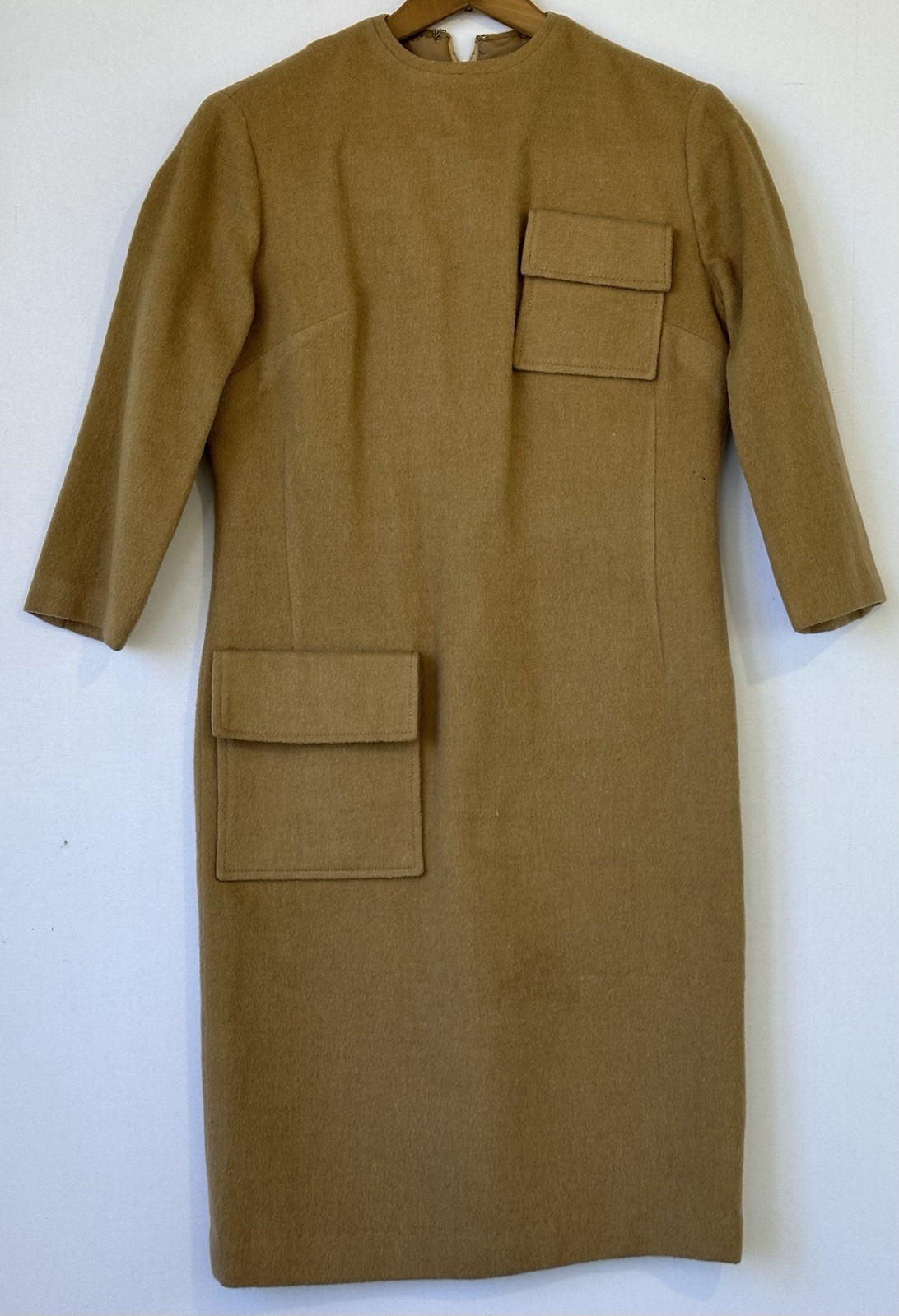 VTG Modele Exquisit Wool Dress Lined Geek Secretary Wiggle Stunning Sz 8 Small