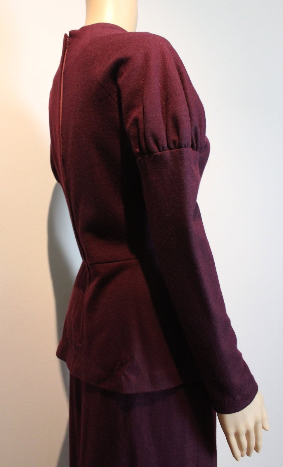 Vintage 1930s/40s Plum/Purple Wool Suit 1940s/30s