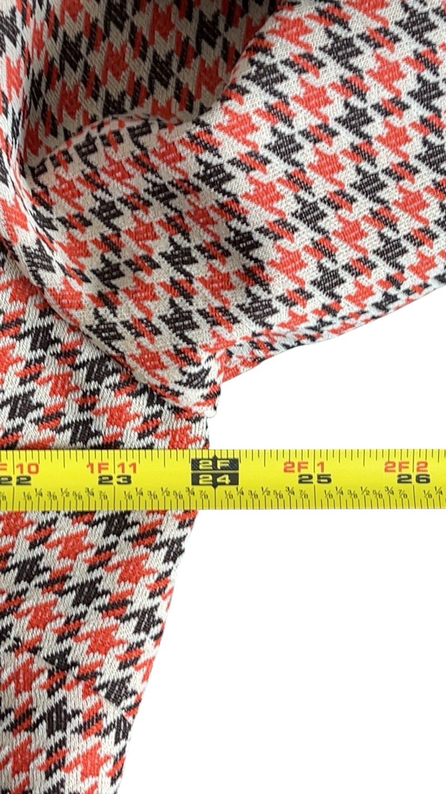 Vintage Ina Carol 70s Houndstooth Single Breasted Dagger Collar Blazer Jacket