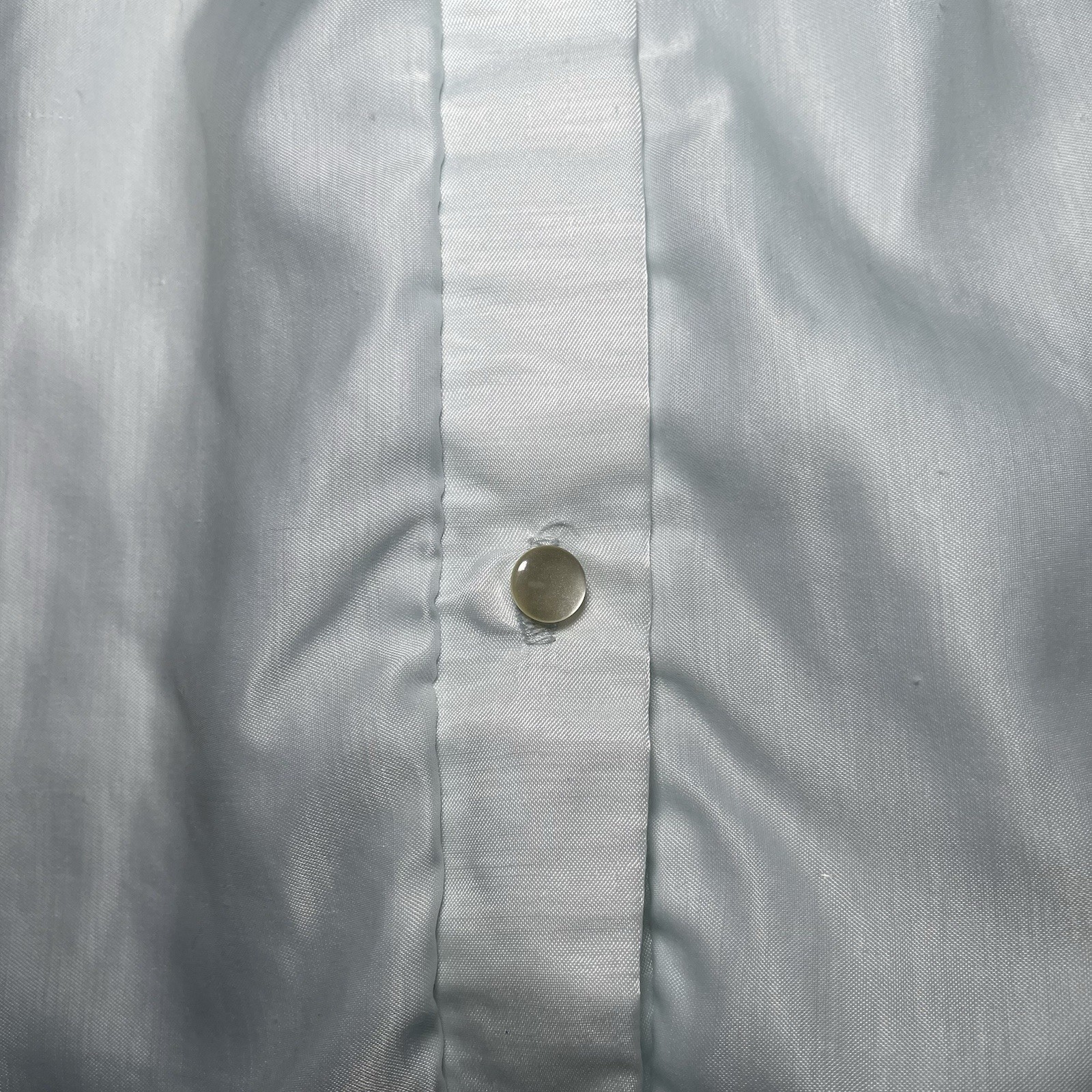 Vintage Barbizon Light Blue Lace Sleep Shirt Button Front Small Nylon Blend
