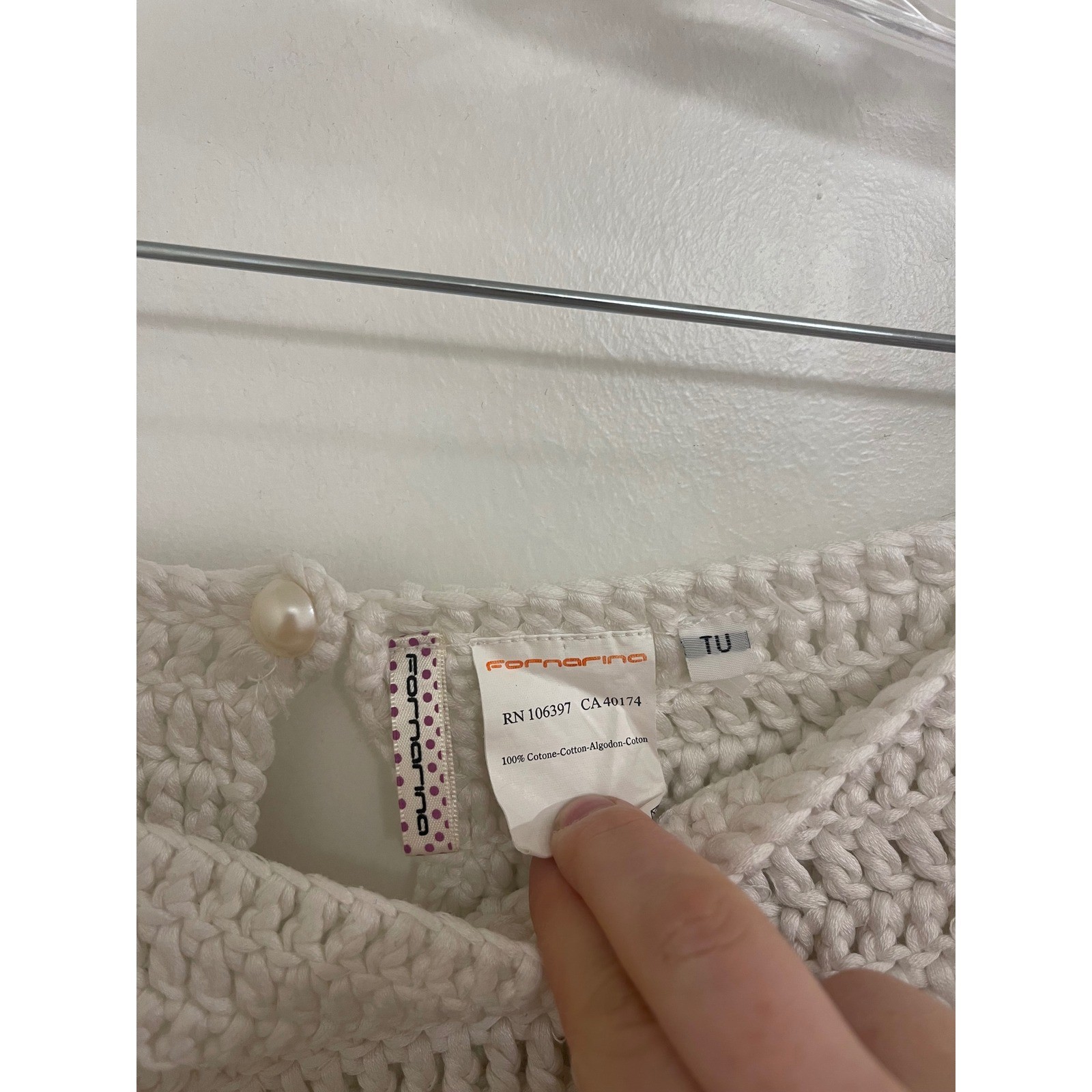 Vintage Y2K Euro Italian Crochet Micro Skirt Fornarina Coquette Festival