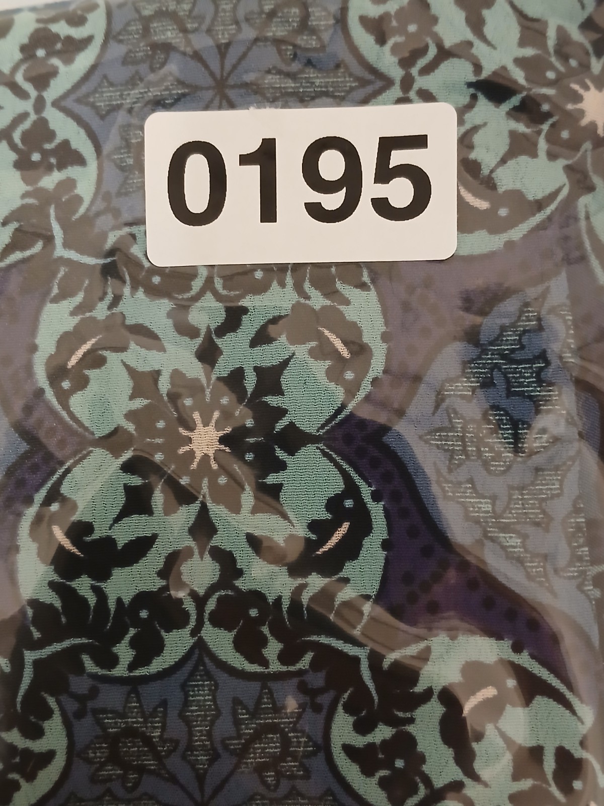 Sag Harbor Skirt Womens 18W Blue Floral Paisely Damask Faux Wrap Office Career