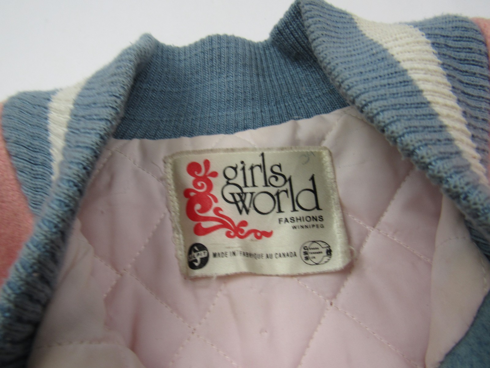 Vtg 1980s Flying Angels Women’s Varsity Letterman Jacket Wool Car Club Style