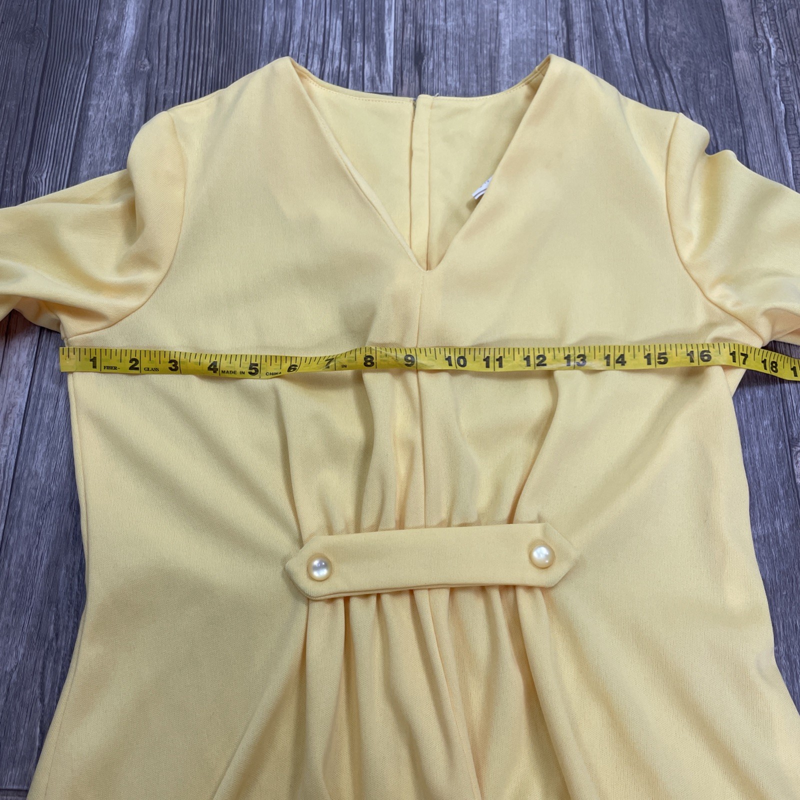 Vtg 70’s 100 Parkhouse Dallas Maxi Lounge Dress V Neck Polyester Size 12