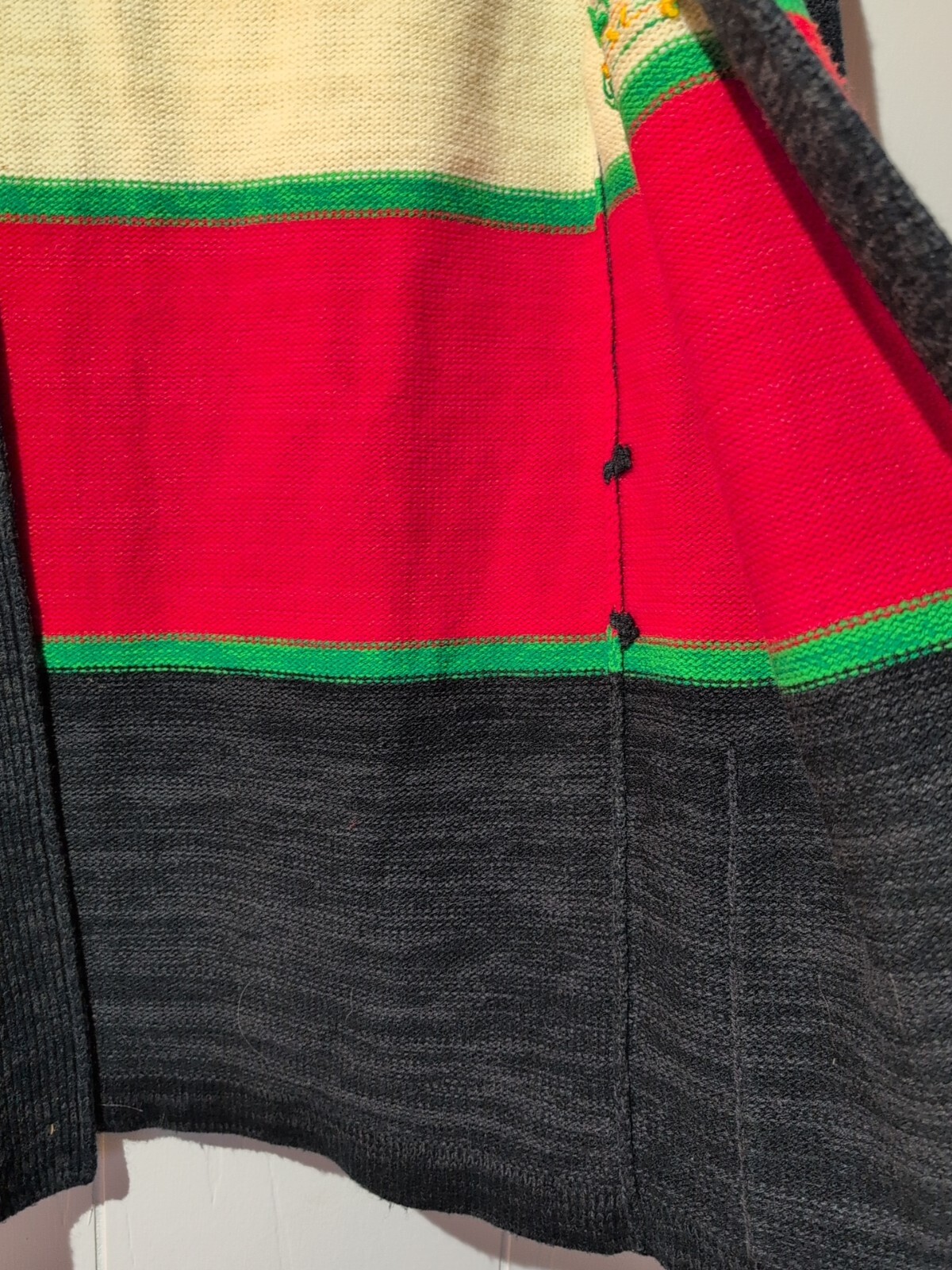 Vtg 70s Fine Quality Seaters Southwestern Aztec Cardigan M Boho Hippie Western