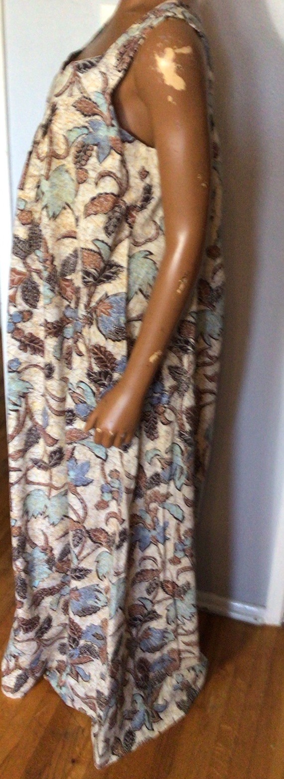 Vintage 1970s Homemade Cotton Maxi Dress Sundress