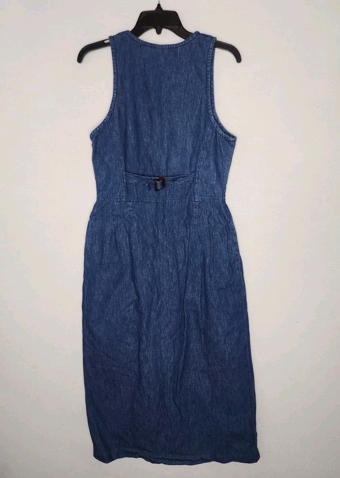 Vintage Selections By Manor House Denim Button Down Dress Womens Size 8 Medium