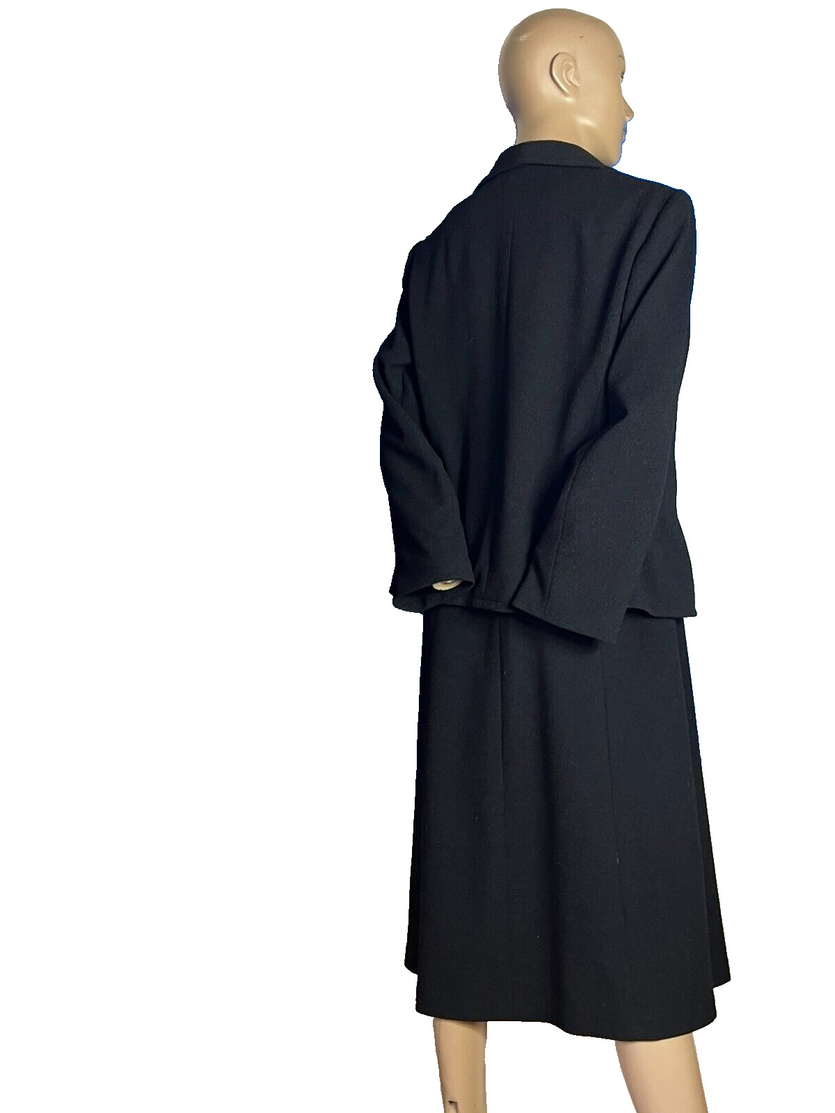 60s Costume Virgin Wool Dress Jacket 42 44 Windisch Lady West Germany Vintage