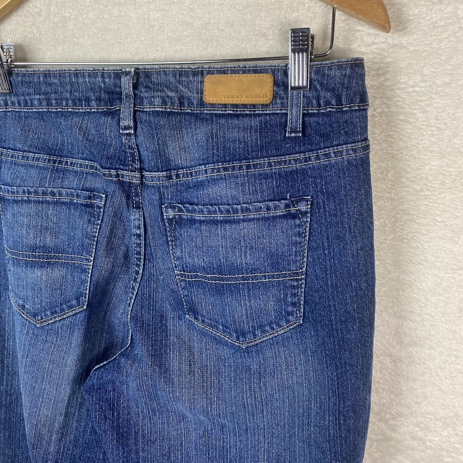 Tommy Hilfiger Vintage Jeans Y2K Bootcut Dark Wash High Rise Size 10 Cotton