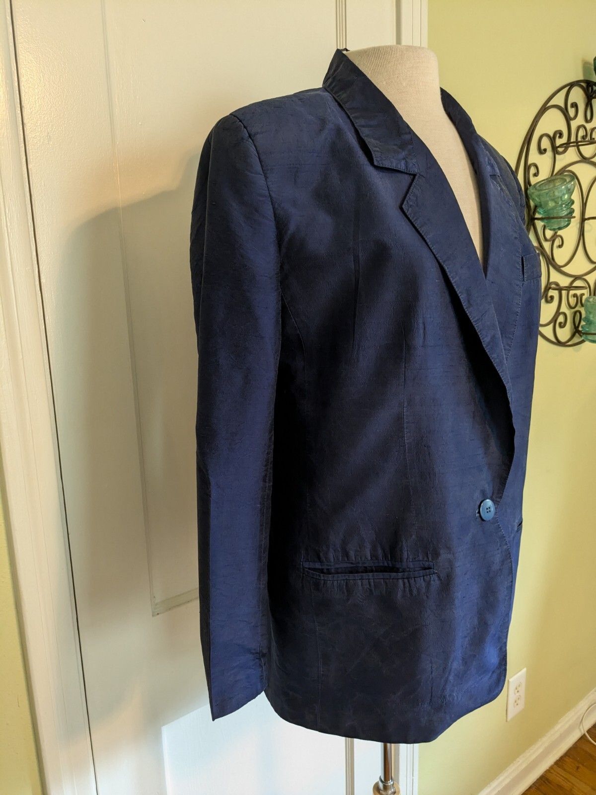Giorgio Saint Angelo Vintage Raw Silk Blazer Size 12