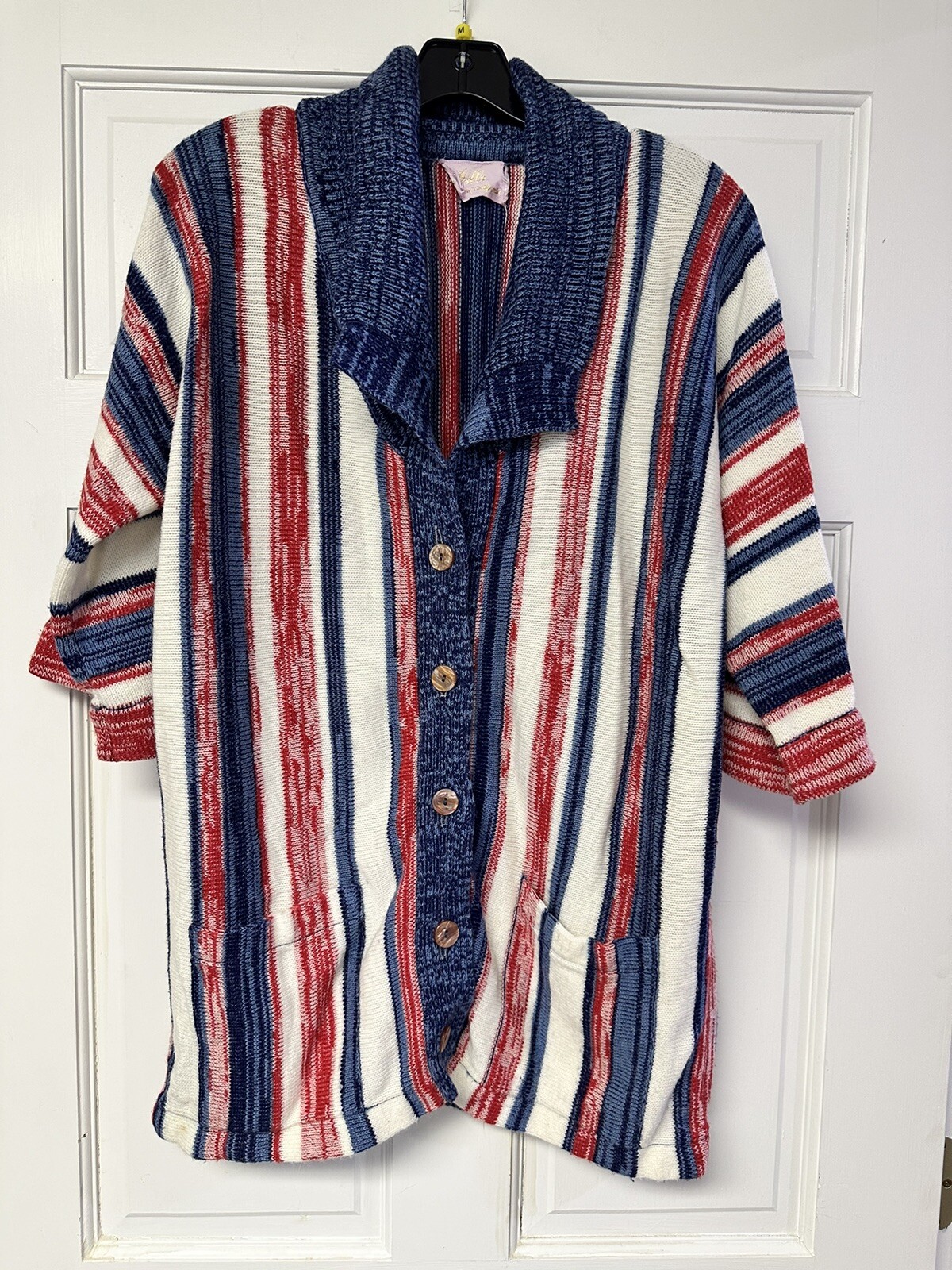 Vintage 1970’s Lilly Of California Button Up Sweater Unsized Probs A Sm To Med