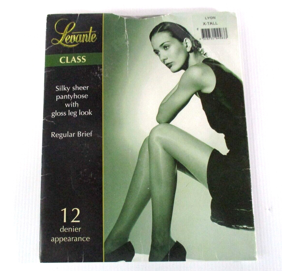 Levante Class Regular Brief Sheer Pantyhose Lyon X-Tall 12 Denier Vintage BN