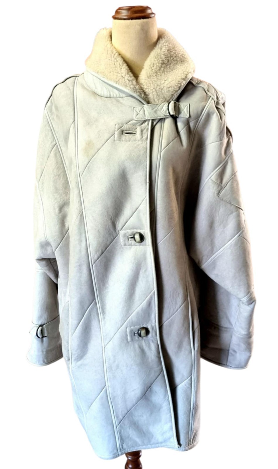 Vintage 1960s/70s Ledermann Shearling Coat Women’s AU 14/16 Long Jacket