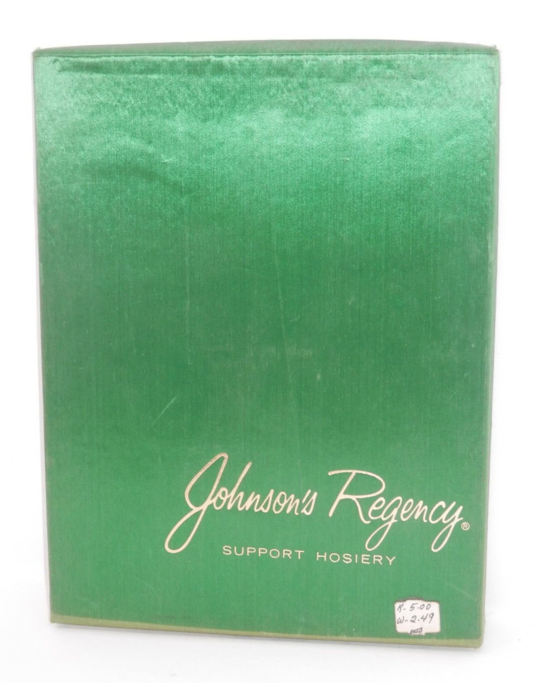 Vintage 50s Johnson’s Regency Seamless Stockings • Thigh High S White 28″ NOS