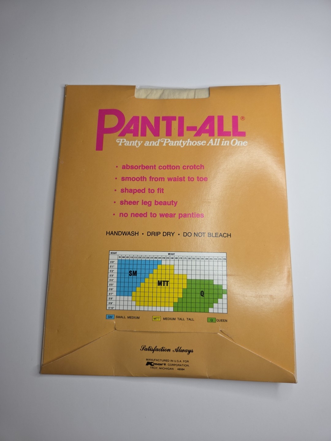 Kmart Pantyhose: 2 Seamless & 1 Panti-all Med Tall/Tall Vintage 1960s