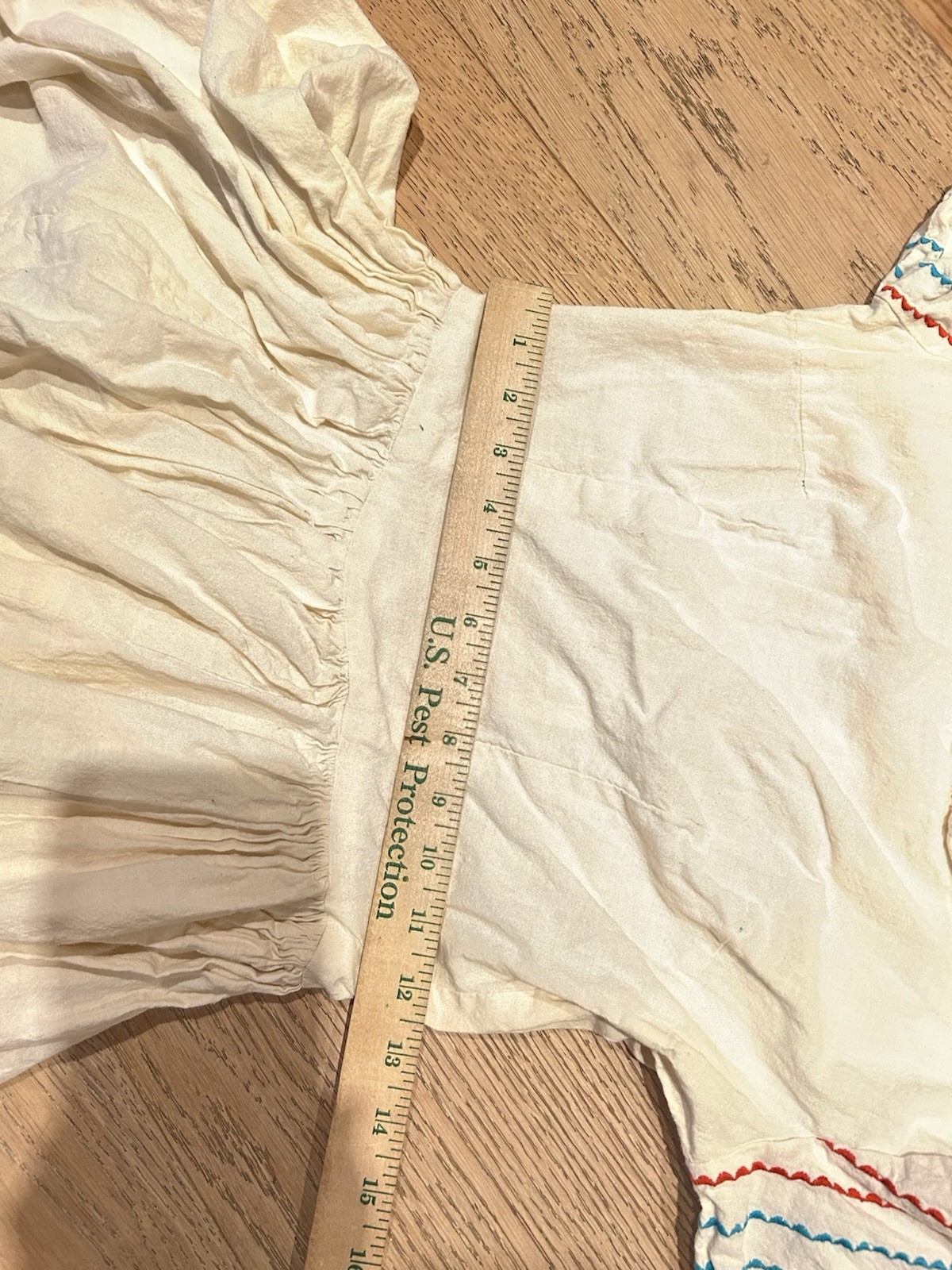 Vintage 1970’s Dress Women’s Ivory Prarie Bloomers Set Short Sleeve Hupil