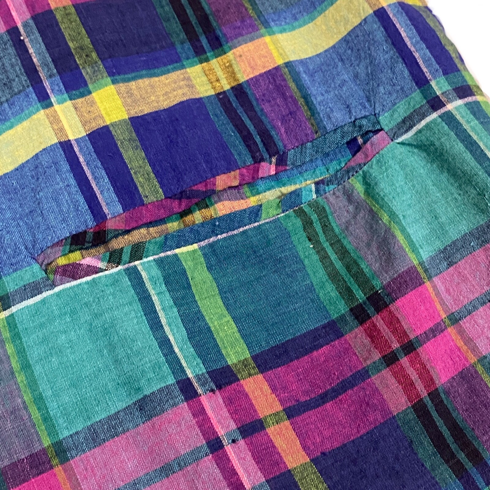 Vtg Plaid Jacket Blazer Chest 40in. Preppy Madres Sporty Academia OBR Summer d