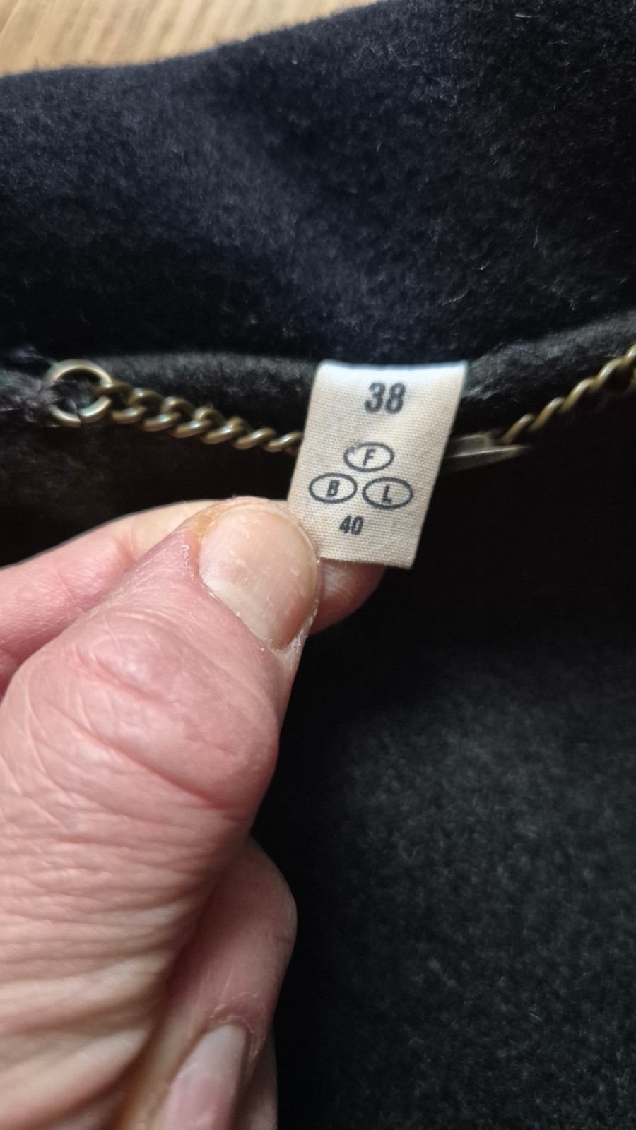 Loden vintage blue-green wool alpaca coat