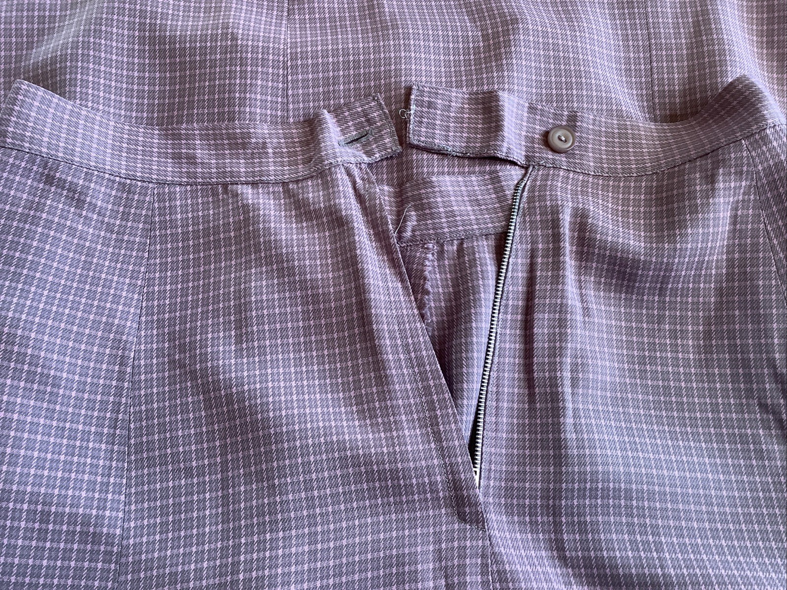Vintage Skirt And Blazer Fashioned By Lampl Secretary Geek Checkered