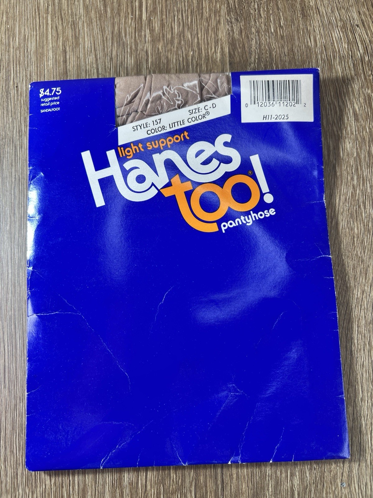 Vintage Hanes Too! Pantyhose Style 157 Light Support Size C-D Little Color