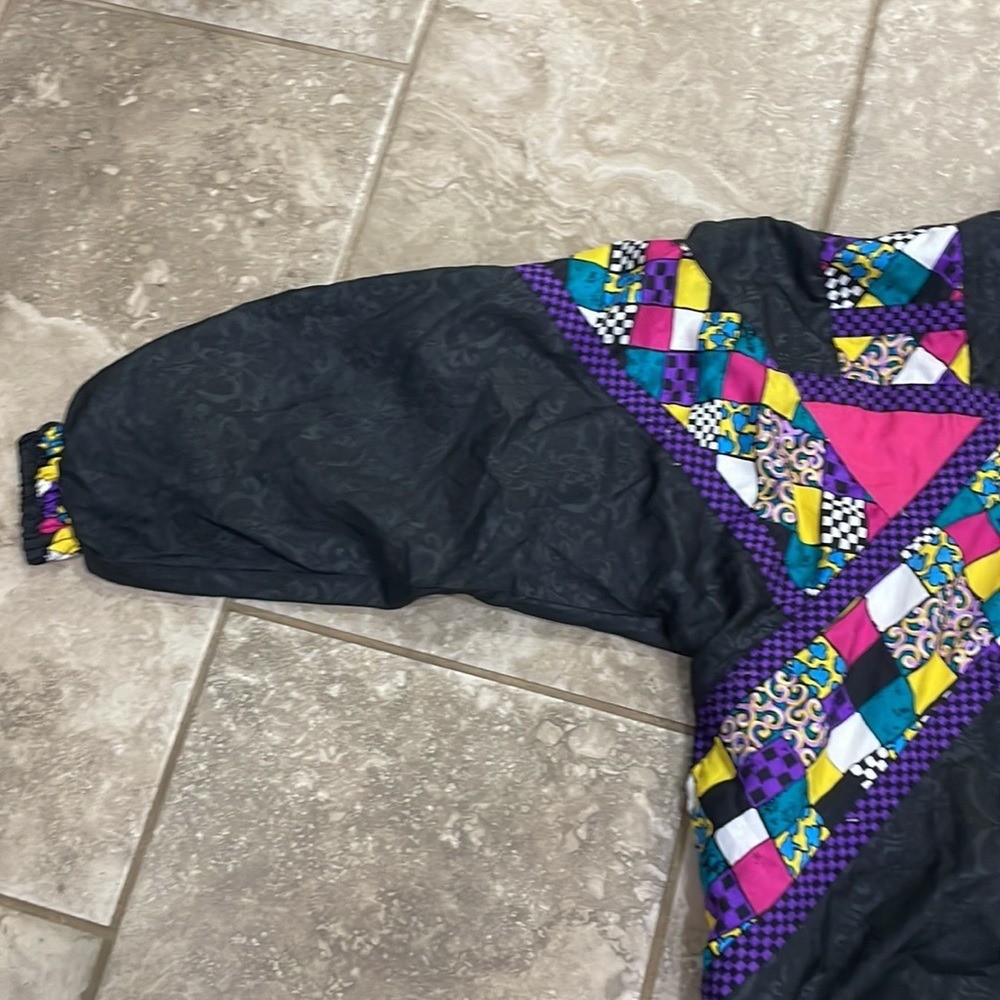 Vintage Lavon Patchwork Checkered Paisley Jacket M