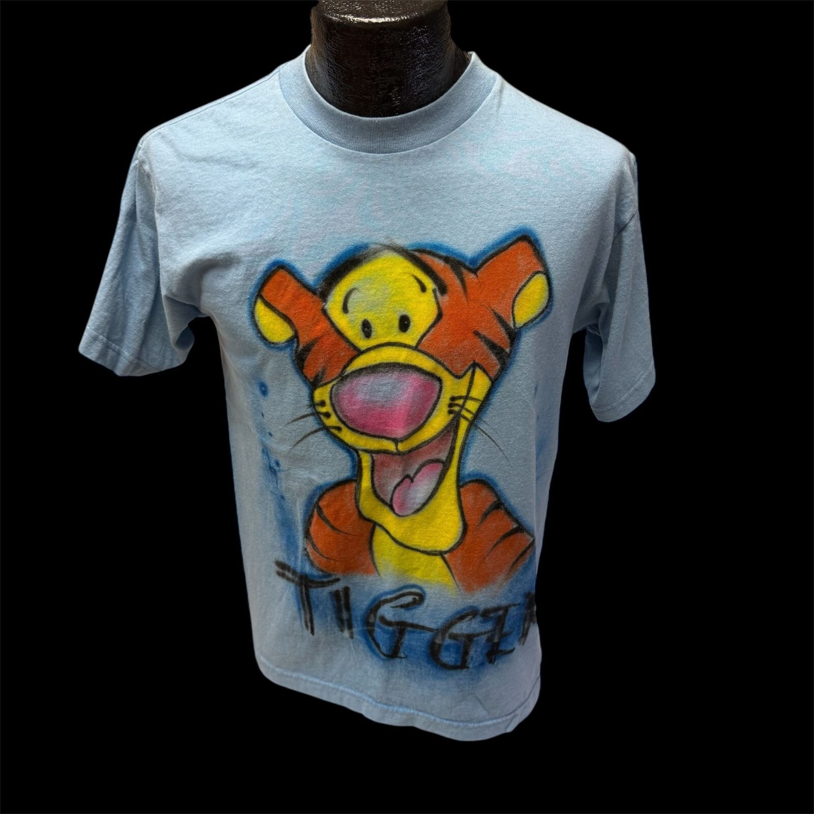 Vtg 80 90’s BNK Blue TIGGER Air Brushed Marquisha AKA Lil KiKi T Shirt USA M