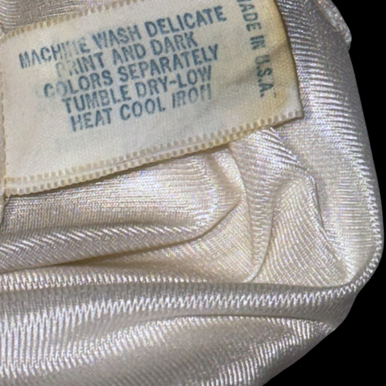 Vintage VANITY FAIR Ivory Lacy Nylon Full Slip Sz 34