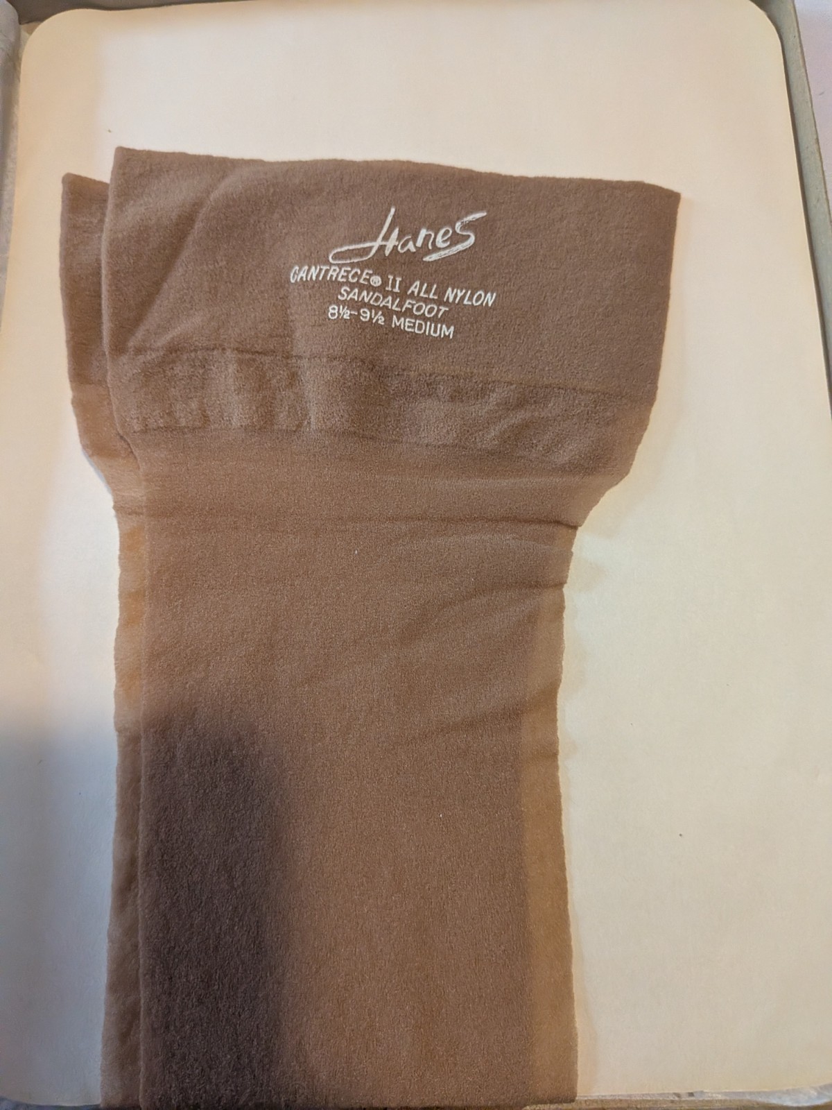 Cantrice II All Nylon Sandal Foot 8 1/2 To 9 1/2 Medium Vintage Stockings box