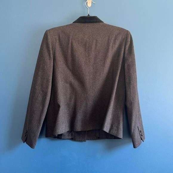 Vintage 1980s Wool Blend Suit Women’s Size Large Gray Stirling Cooper Velvet
