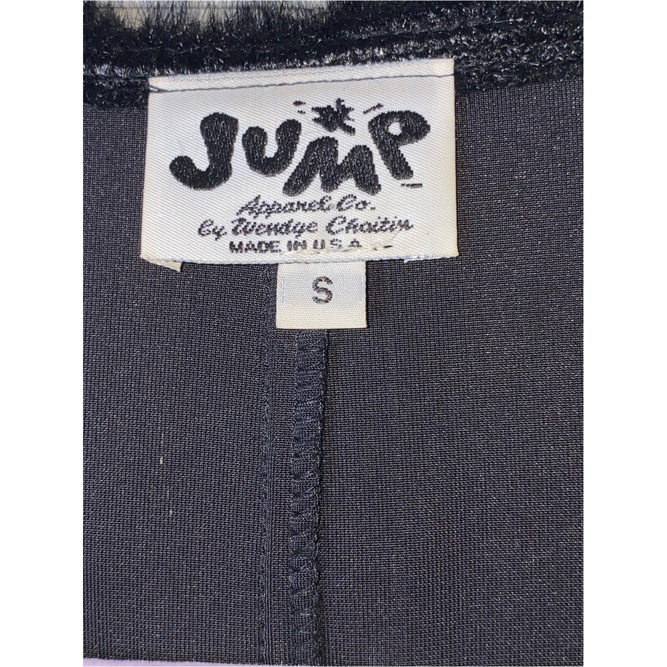 Vintage 90s Jump Apparel Black Velvet Faux Fur Trim Maxi Duster Cardigan