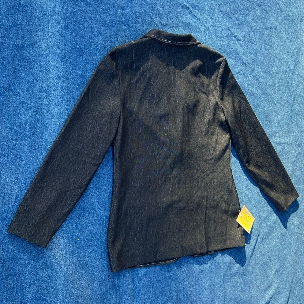 70s KoKo Knits denim blazer suitcoat jacket