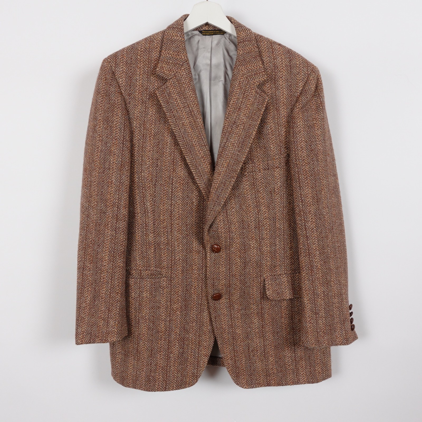 Harris Tweed Blazer Land’s End Charter Collection Herringbone Wool Jacket 42 R