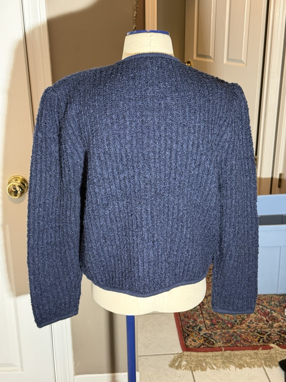 Tanner XL Acrylic Dark Blue Sweater (vintage New Old Stock)