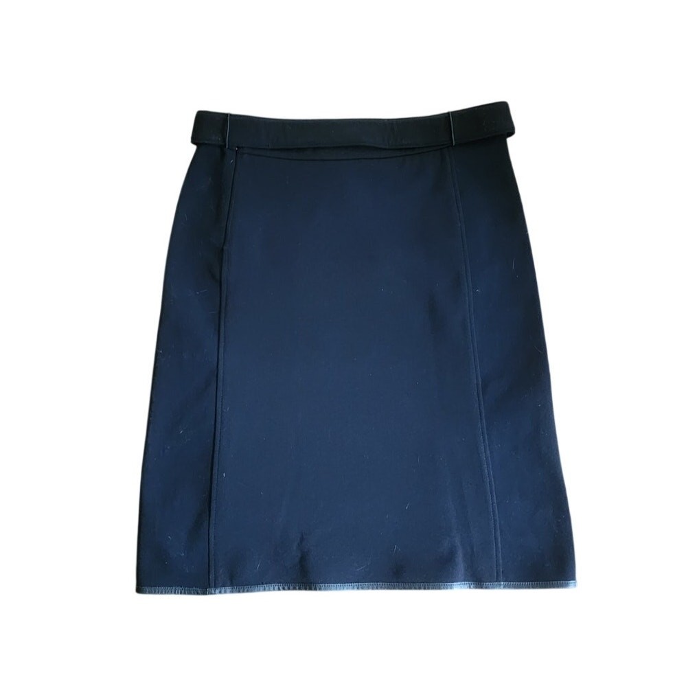 Vintage 1990s Prada Skirt Red Tab Linea Rossa Black A Line