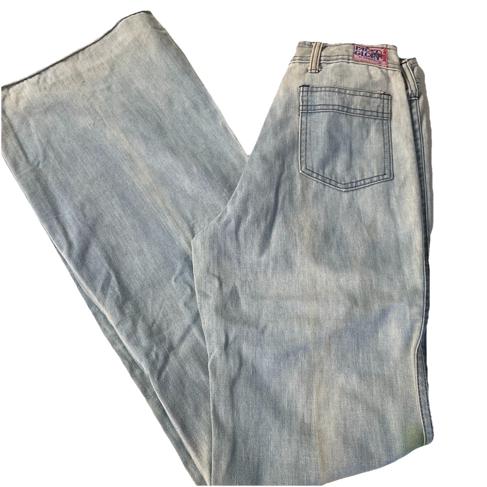 Vintage 70s Faded Glory Bell Bottom Jeans 26×36 Womens Appendagez Flare Hippie