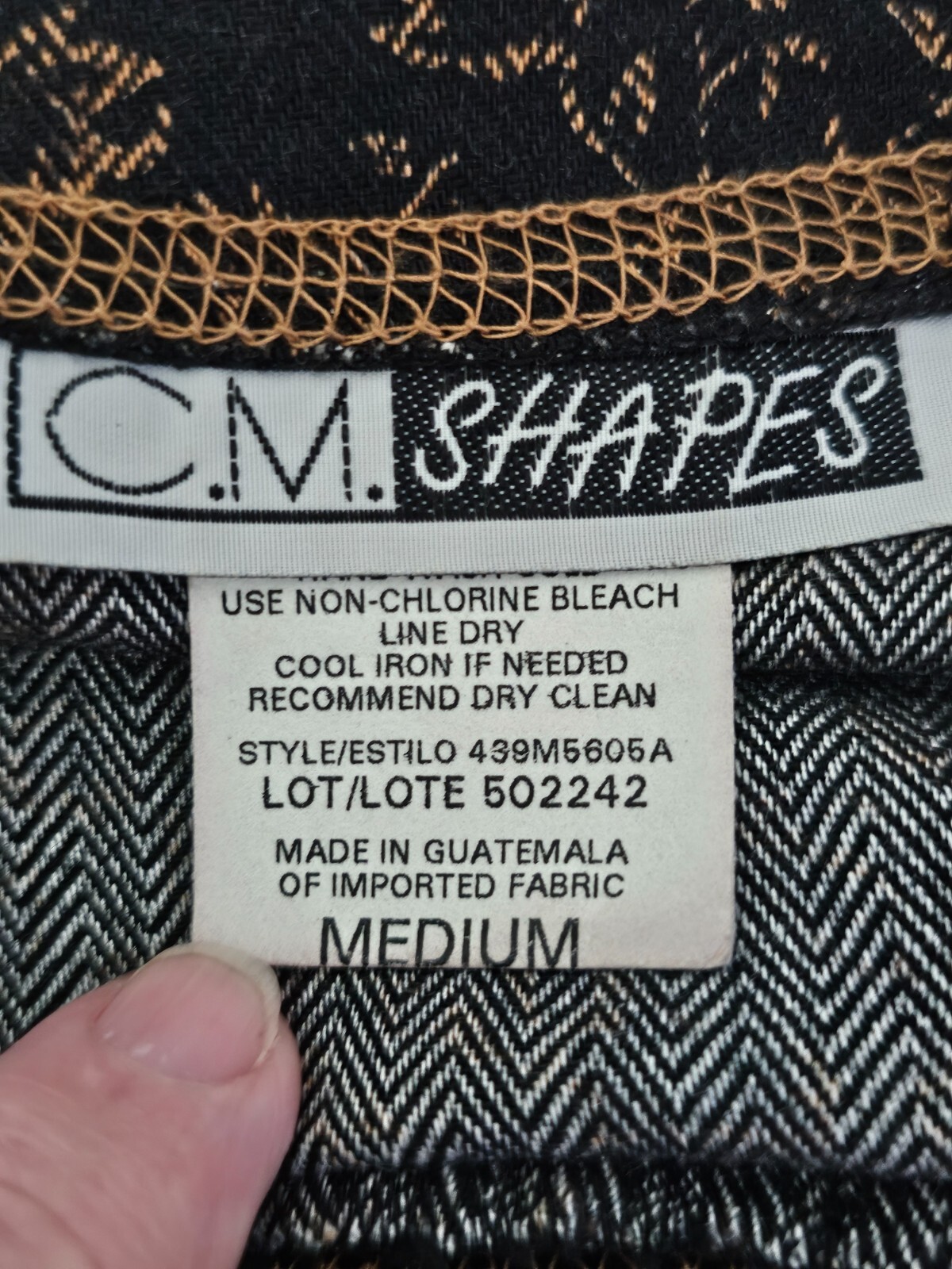 C.M. Shapes Jacket & Maxi Dress Set Black Gold Trim Patchwork Boho Y2K Retro