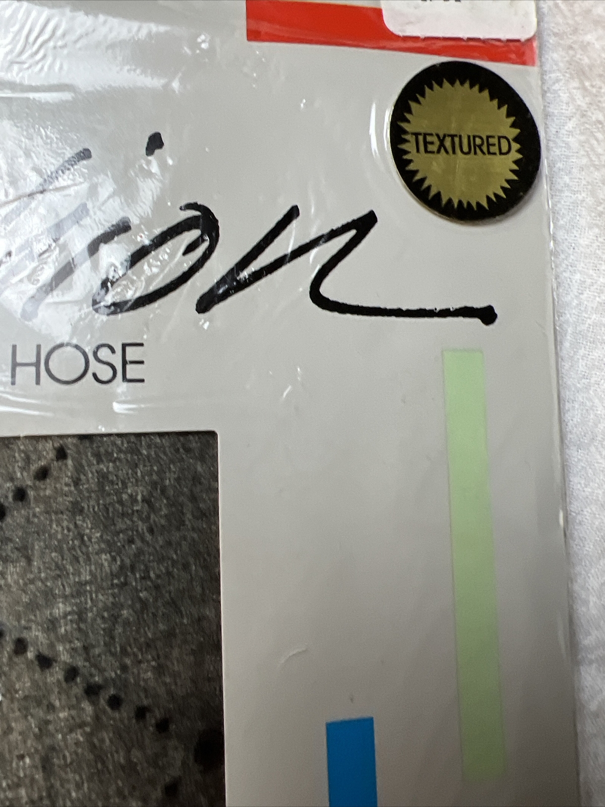 Fashion pantyhose Textured-Diamond Dots Queen Size Vintage Sealed USA Fun Style