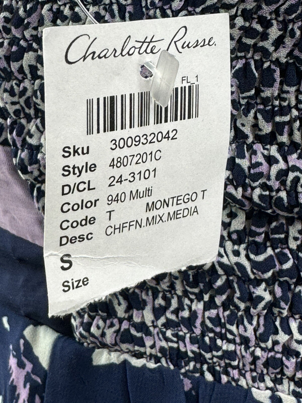 Charlotte Russe Maxi Dress Boho Hippie Floral Halter Tie Back Y2K 90’s S NWT VTG