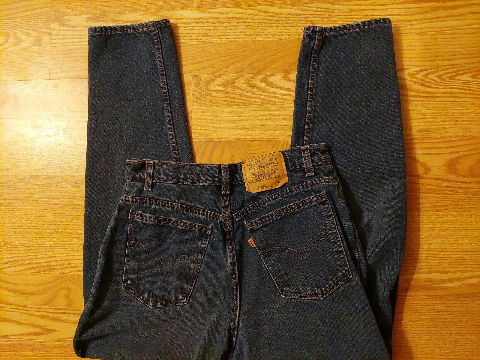 Levi’s Jeans Relaxed Tapered Vintage #15951 USA Mom Jeans 31 X 30 Blue Denim