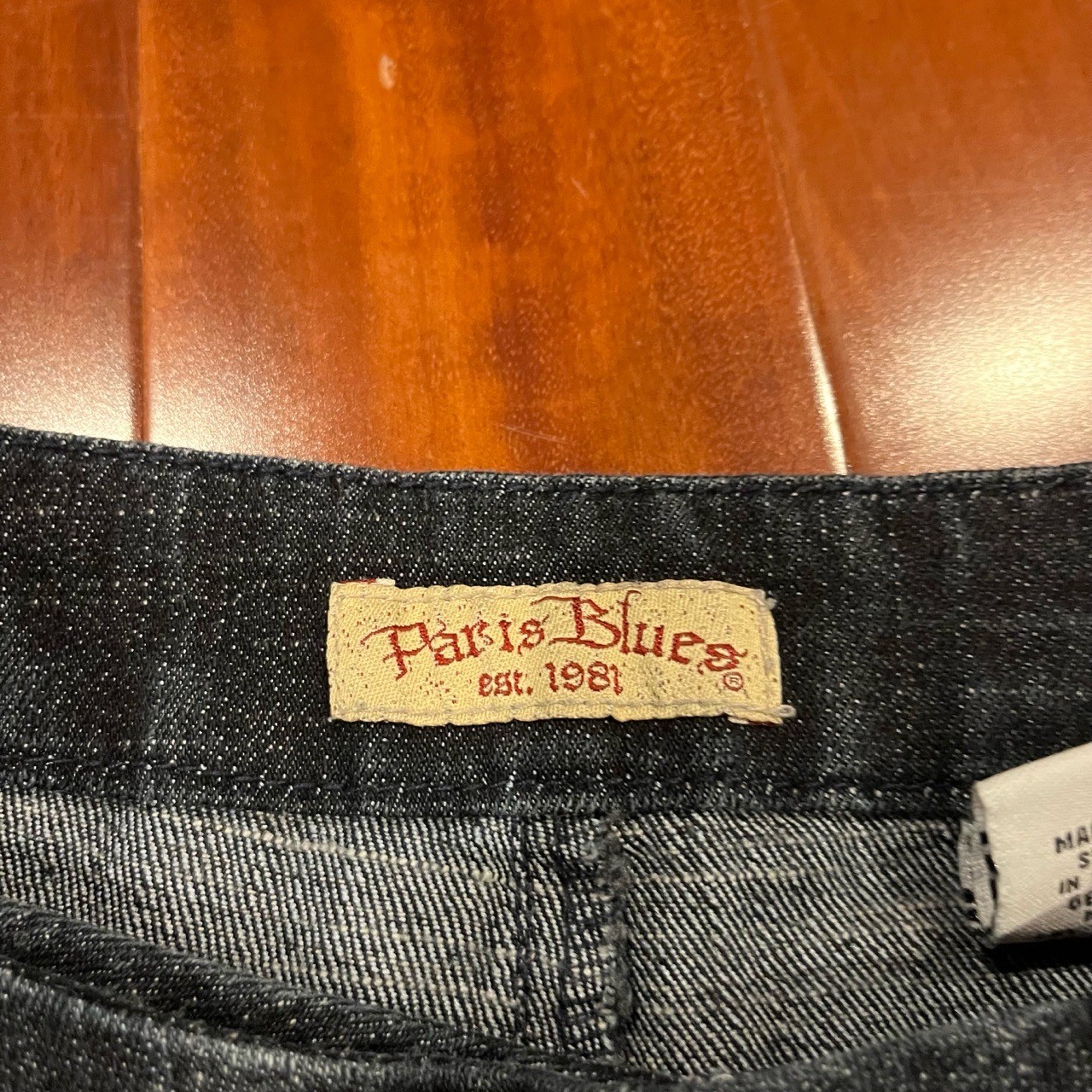 Paris Blues Dark Blue Jeans Wide Leg Y2K Denim Trouser Pants Size 9