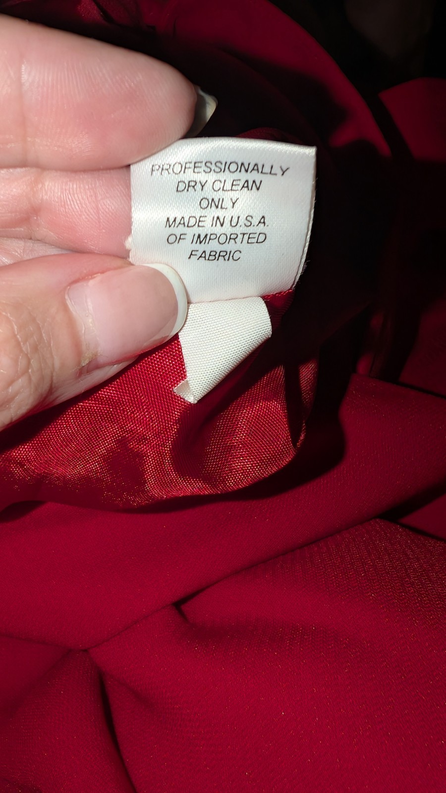 DAVID HAYES Vtg Red Blazer Jacket Monogrammed Buttons Size 8 80s Chic B32