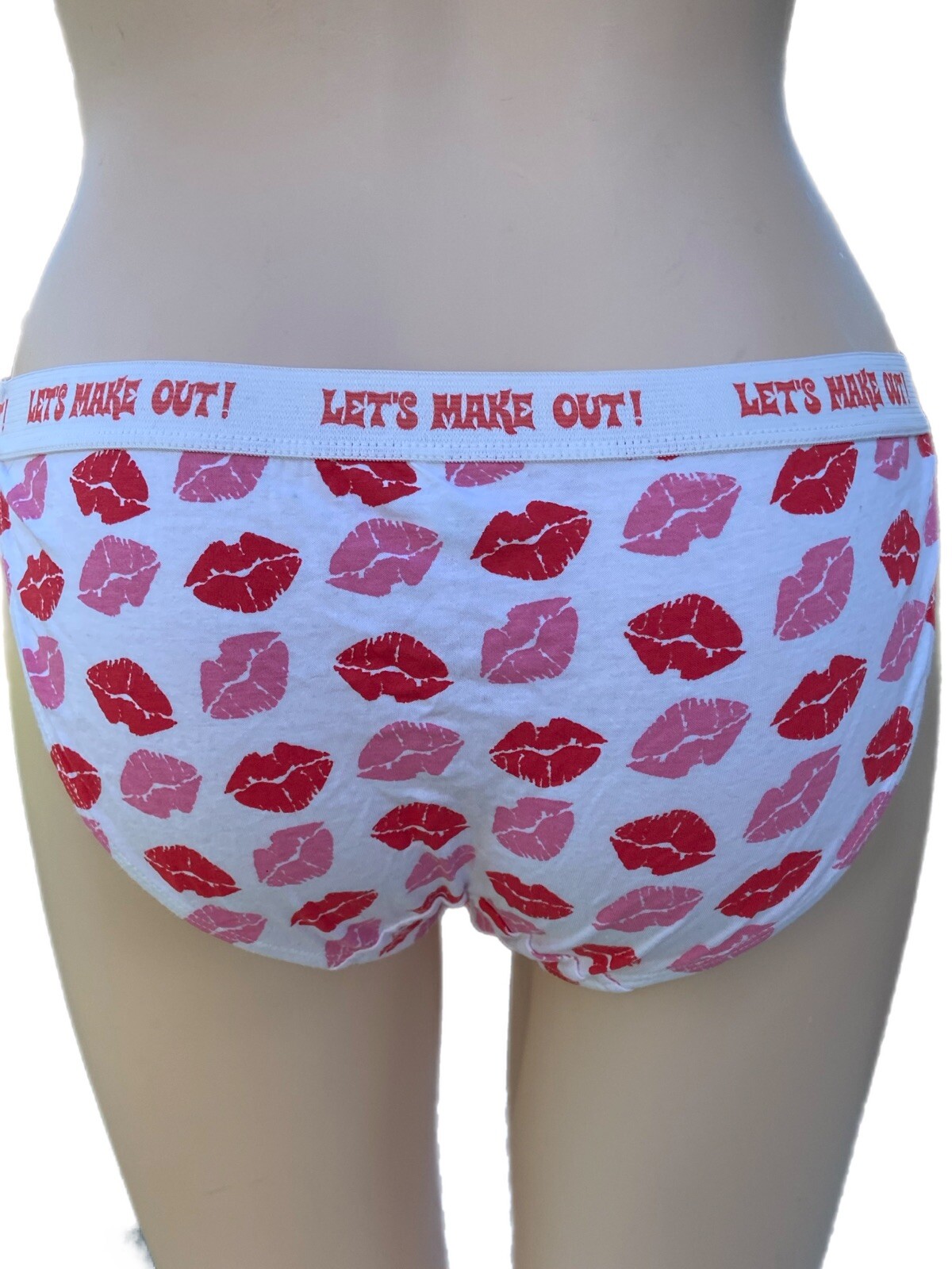 Y2K Vintage 2K Deadstock Let’s Make Out Lips Bikini Panty Coquette Low Rise M/6