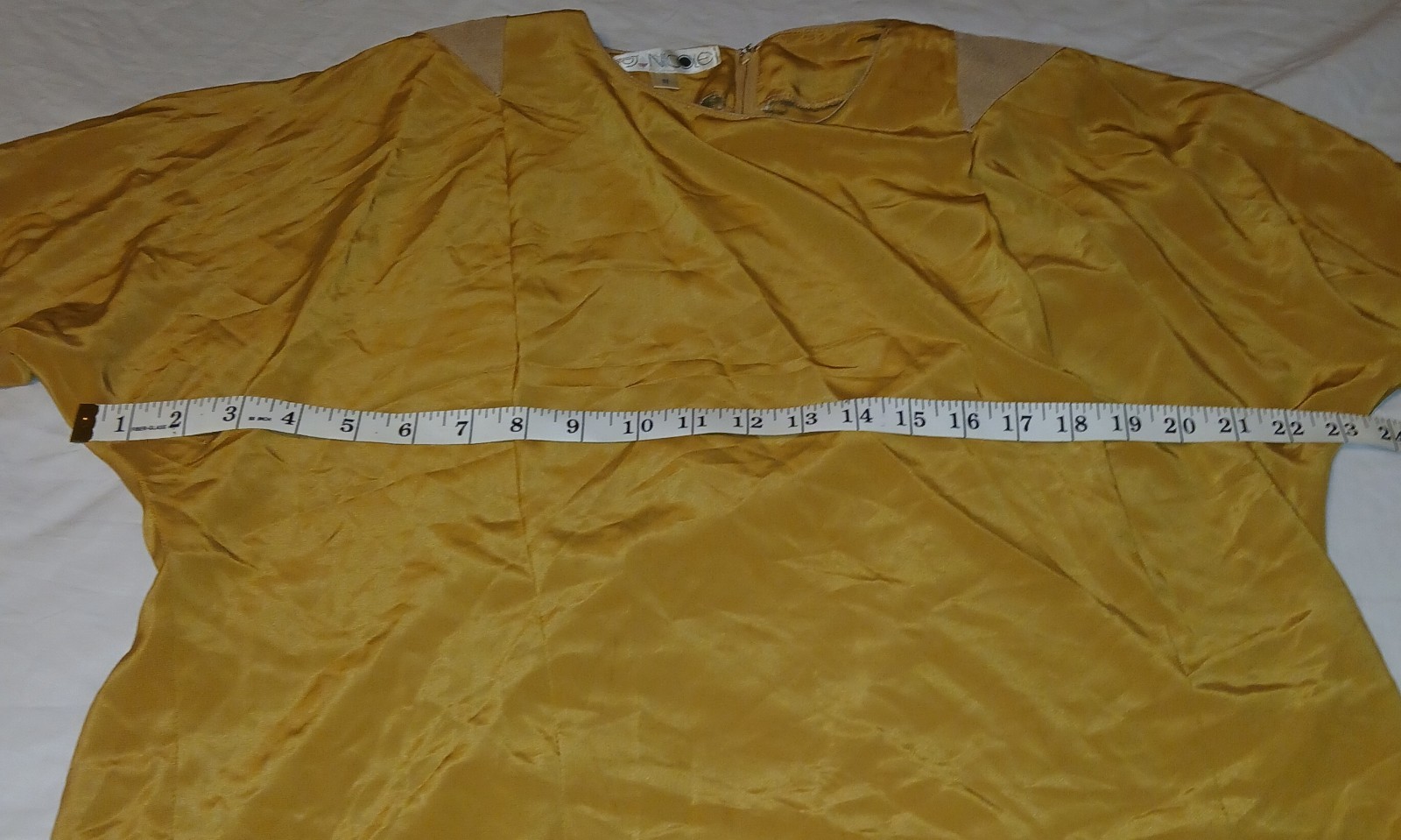 Vintage Womens Abstract 2 Piece Set Blouse Wrap Skirt 1980’s Yellow/Black Sz 11