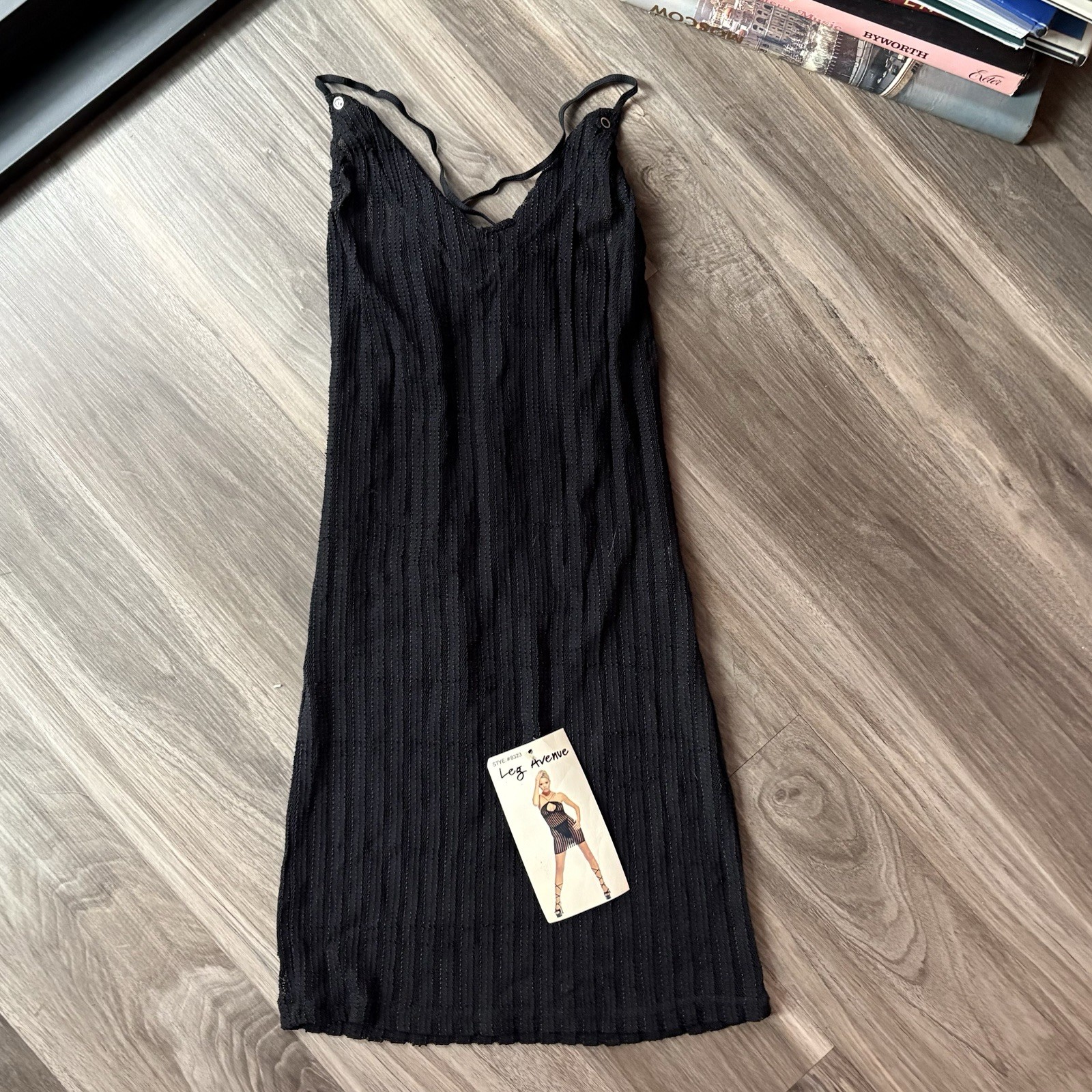 Woman’s 90’s VTG Stripper Sheer Dress Size S/M Black Sexy Dress NWT Vintage